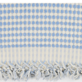 Pale Blue Dots Turkish Bath Sheet Towel 100% Cotton