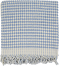 Pale Blue Dots Turkish Bath Sheet Towel