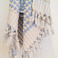 Pale Blue Dots Turkish Hand Towel with 100% Cotton