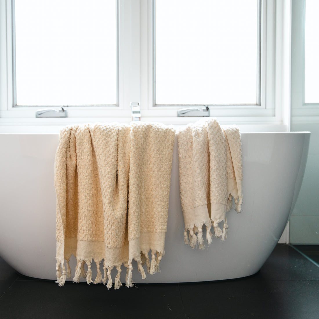 THIRSTY TOWEL CO. Limited Edition La Natural Turkish Bath Sheet Towel 100% Cotton