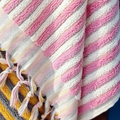 COTTON CANDY Stripe Turkish Bath Sheet Towel