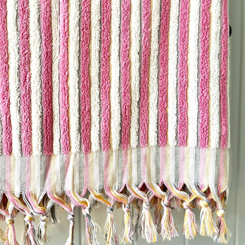 COTTON CANDY Stripe Turkish Bath Sheet Towel