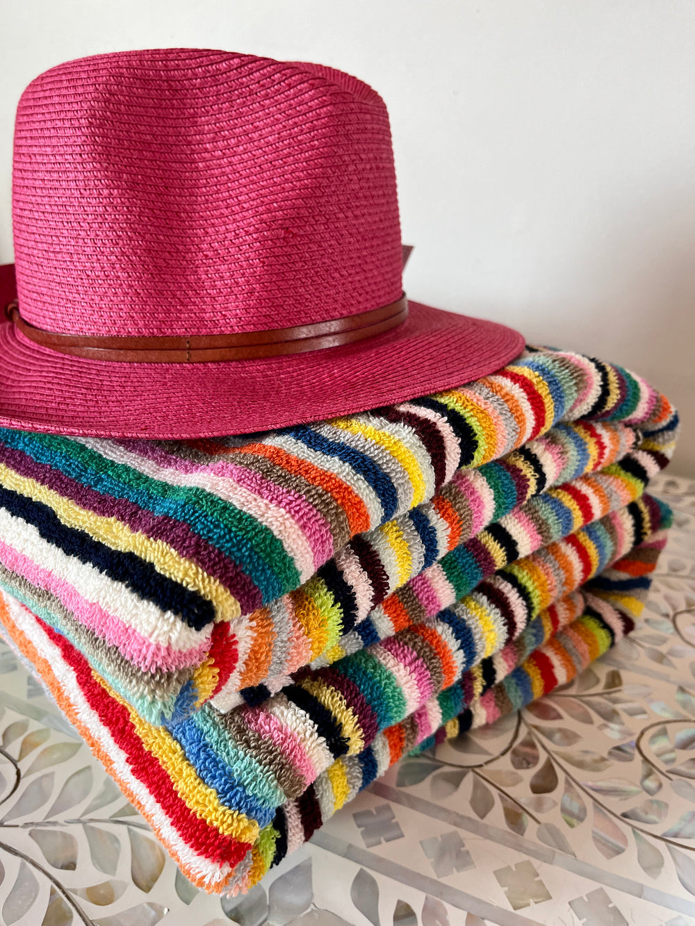 PINA COLADA Stripe Turkish Bath Sheet Towel Cotton