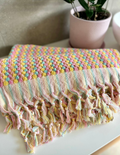 FRUIT TINGLE Pom Pom Turkish Bath Sheet Towel