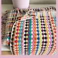 Multi Pastel Coloured Turkish Pom Pom Hand Towel/Floor Mat