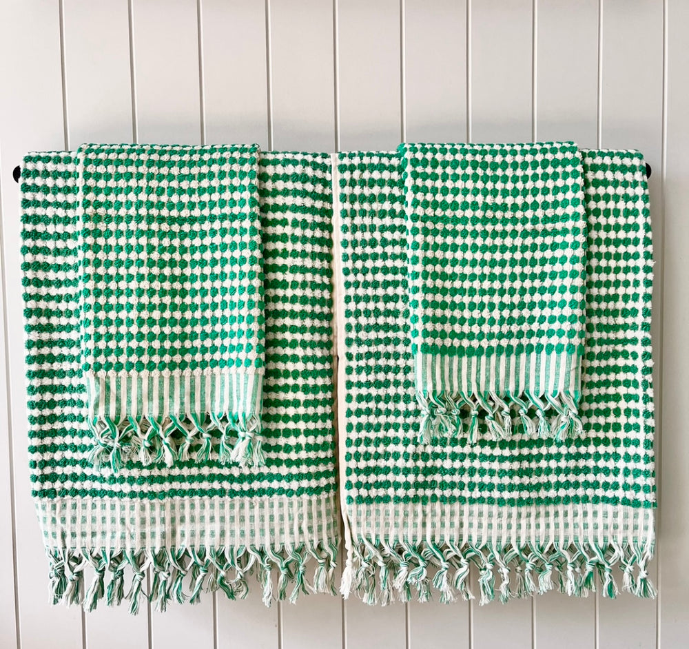 MINTIES Pom Pom Turkish Bath Sheet Towel