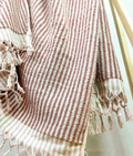 Rosa Stripe Turkish Bath Sheet Towel