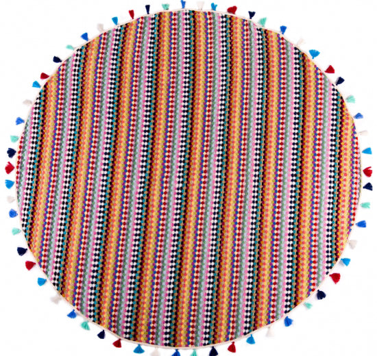 LARGE RAINBOW ROUNDIES TURKISH TOWEL